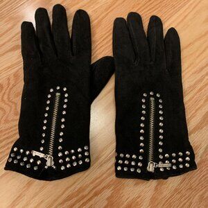 GUC Studded Suede Glove LG Women's